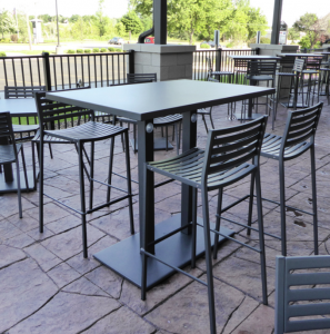 Lock Bar Rectangle Outdoor Restaurant Patio Table Ideas